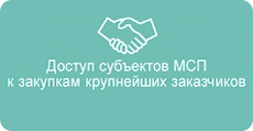 Доступ субъектов МСП к закупкам крупнейших заказчиков Доступ субъектов МСП к закупкам крупнейших заказчиков